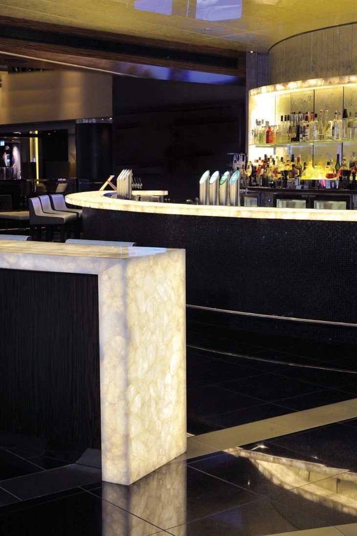 New Design Led Marbles Lumi Stone Dining Table