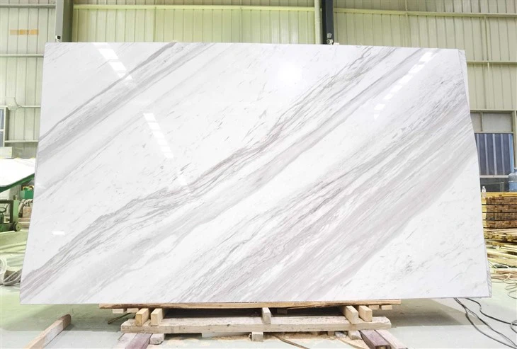 New Technique White Volakas Marble Tile