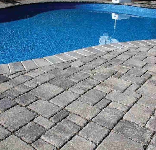 Pavers dengan paving sentuhan granit granit dihancurkan